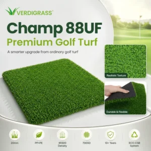 PP PE 88UF 20mm Golf Putting Mat for Indoor Golf Rooms and Home Studios