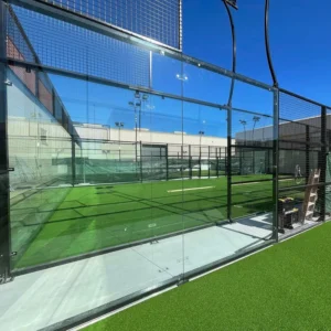 PW Model 006 Hot Dip Galvanized 12mm Artificial Turf Indoor Outdoor Panoramic Padel Tennis Court Equipment