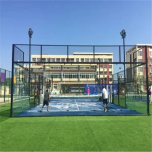 Padel Tennis Court Classic Sport Customizable Colors 10x20m Artificial Turf