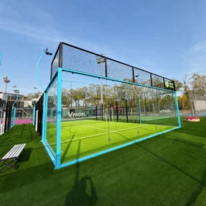 Panoramic Outdoor Padel Tennis Court with Anti-Rust Steel
