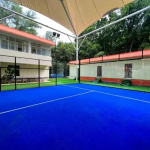 Panoramic Paddle Tennis Court 20×10, CE Certified, Hot-Dip Galvanized Model 007 Enclosure Framework