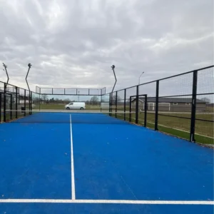 Panoramic Padel Court 12mm Thick Tempered Glass Professional Artificial Turf
