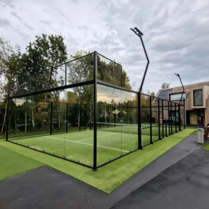 Panoramic Padel Court Cancha De Outdoor Indoor Padel Professional Manufacturer for Sports Clubs