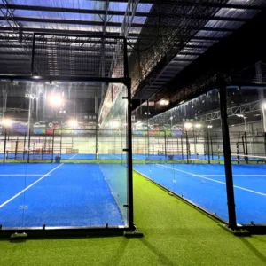 Panoramic Padel Court Full Set 20x10m with 12mm Tempered Glass Galvanized Steel for Clubs