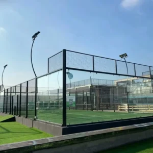 Panoramic Padel Tennis Court 20m*10m Artificial Turf Surface 3-Year Warranty Outdoor Sports Field Manufacturer