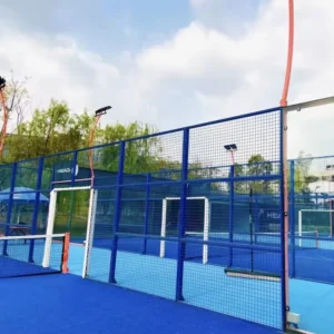 Panoramic Padel Tennis Court Enclosure Framework Waterproof Galvanizing Indoor Outdoor
