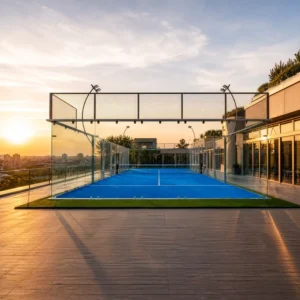 Panoramic Padel Tennis Court Steel Kit 20 x 10 m