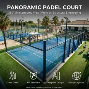 Panoramic Professional Outdoor Padel Tennis Court System