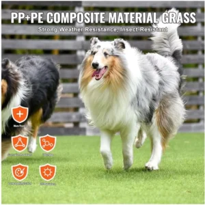 Pet Friendly 40mm High Density Plastic Artificial Grass Landscaping Grass Fireproof Easy Drainage Indoor Outdoor Wall