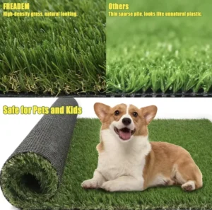 Pet-Friendly 40mm High Density Synthetic Landscaping Grass Fireproof Easy Drainage for Indoor Outdoor Wall Decoration