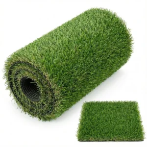 Pet-Friendly Artificial Grass Turf with Drainage System for Dog Runs and Family Backyards, Customizable Sizes