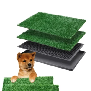Pet Friendly Indoor Puppy Interchangeable Training Artificial Turf Grass PE&PP Material Toilet Practice