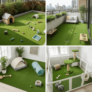 Customizable Artificial Grass for Pet Areas and Leisure Spaces in Various Industries