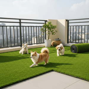 Customizable Artificial Grass for Pet-Friendly and Rooftop Applications