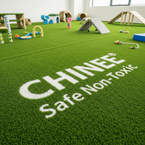 Customizable Non-Toxic Synthetic Grass for Industry Applications and Play Areas