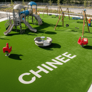 Customizable Artificial Grass for Playgrounds and Recreational Facilities Industry Fit