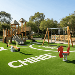 Customizable Outdoor Playground Artificial Grass for Playground and Recreation Industry