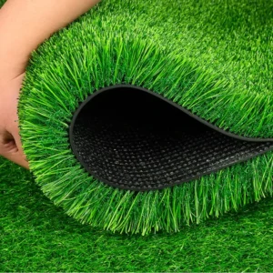 Polyethylene Permeable Green Artificial Grass for Football Pitches and Stadiums
