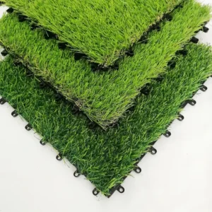 Portable Interlocking Artificial Grass Tiles Indoor Outdoor PP Sports Flooring