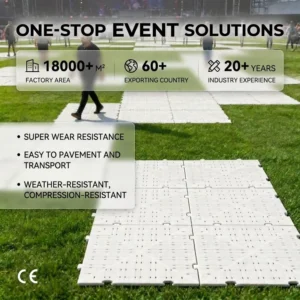 Portable Interlocking Event Flooring Grass Protection Tile for Trade Show