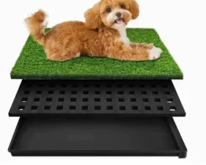 Portable Washable Artificial Turf Dog Litter Box with Ultra-Absorbent Pee Tray