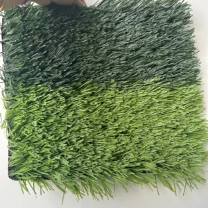 Premium 50mm Pile Height 100%PE Artificial Grass Turf for School Football Ground Soccer Pitch Club Academy Dark Light Green