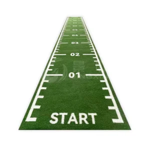 Premium Indoor Strength Durable Gym Sprint Lane Turf 15mm Green Artificial Grass Flooring PP+PE Material Mental Grinding