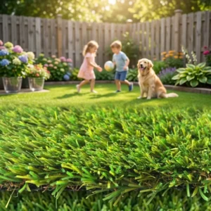 Premium Landscape Artificial Turf UV Resistant Low Maintenance Grass for Residential Garden Backyard