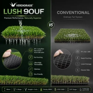 Professional 30mm High Density Soft Lush Synthetic Grass for Shopping Mall Greenery UV Resistant & Eco-conscious