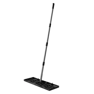 Professional Adjustable Foldable Metal Rake Yard Garden Golf Farm Pasture Stainless Steel Iron Lawn Leveler (Turf Pusher)