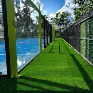 Professional Large Outdoor Padel Tennis Court 10m*20m Steel Construction 12mm Thick Tempered Glass 8pcs 200W LED Padel Court