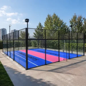 Professional Padel Football Arena FIP Standard Galvanized Steel Cage Soccer Court Set