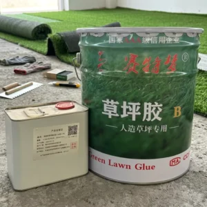 Professional Two Part Polyurethane Glue for Artificial Turf Installation All Weather Waterproof Green Color