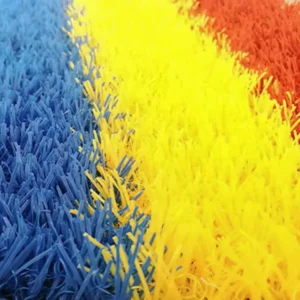 Purple Blue Red Yellow Rainbow Artificial Grass Turf for Kindergarten Landscaping