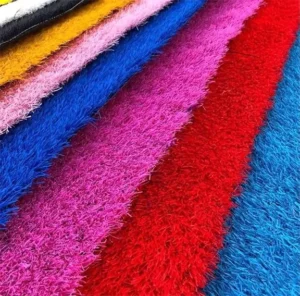 Rainbow Artificial Grass 25mm, Non-Toxic, Colorful Turf for Children’s Play Areas and Amusement Parks, Rose