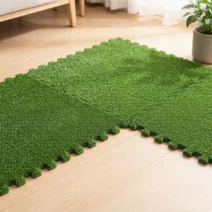 Realistic Grass Appearance EVA Foam Puzzle Mat for Exercise Equipment, Interlocking Tatami Floor Mat