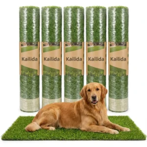 Realistic Soft Fireproof Waterproof Indoor Outdoor Artificial Grass Mat for Cats and Dogs Eco Friendly Play Mat