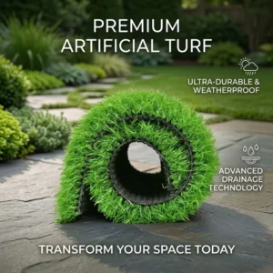 Realistic Thick Heavy-Duty Synthetic Turf for Balconies, Football Pitches, and Training Grounds
