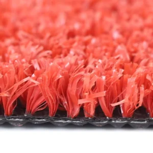 Red Custom High-Density Synthetic Grass Turf Carpet for School Playgrounds, Patios, Decks, and Balconies