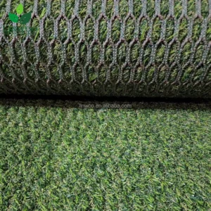 Robot Mower Compatible Woven Hybrid Turf Through Mesh Anti Slip Wear Resistant Reinforced Landscape Lawn Artificial Grass