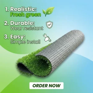Robust Non Slip Synthetic Lawn Shock Absorbing Artificial Turf for School Soccer Field Playground