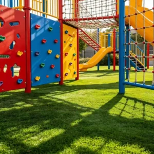 D1 10mm-40mm UV-Resistant Artificial Turf for Kindergarten and School Playgrounds