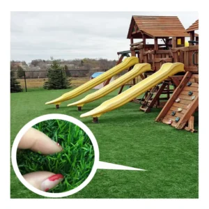 Sample Free Fire Tennis Outdoor Home Dark Green Decoration PE Artificial Carpet Turf Grass