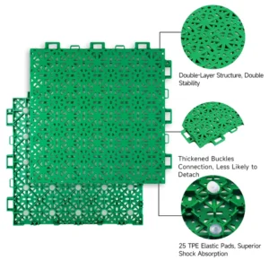 Shock-Absorbing High-Strength Polypropylene Interlocking Badminton Sport Tiles