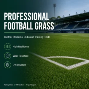Soccer Synthetic Grass Turf Wear Resistant Artificial Lawn for Football Field and Futsal Court