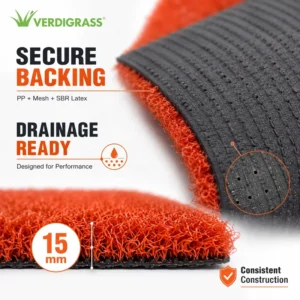 Soft 15mm High Density Synthetic Golf Grass Artificial Turf Eco Friendly Realistic Putting Green Mat Custom Size Outdoor Indoor
