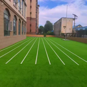 Soft PE Artificial Grass for Kindergarten, Garden, Rooftop, Playground, Kids, and Pets