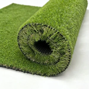 Soft Texture 25mm Artificial Grass Emerald Green Synthetic Turf for Residential Landscape and Private Garden