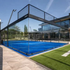 Full Super Panoramic Padel Court 20x10m FIP Standard 12mm Tempered Glass Professional Outdoor Padel Tennis Court Manufacturer