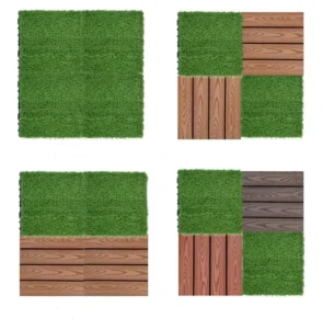 Swimming Pool Interlocking Artificial Grass Tile